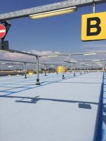 parcheggio in poliurea